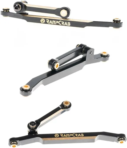 Miniatura 2 de Eslabones de dirección de latón para FCX24, juego de varillas de dirección para FMS FCX24, apto para 1/24 RC Crawler Car FCX24 Power Wagon Butcher