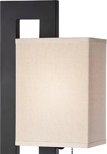 Miniatura 3 de 360 Lighting Lámpara de Mesa de Acento Moderna de 20.5" de Alto Color Bronce Marrón Espresso Rico Base de Metal Rectangular Abierta Pantalla de Caja