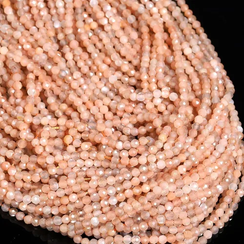Miniatura 57 de 180 piezas 2mm Cuentas de piedras preciosas de turquesa africana natural facetada redonda suelta para hacer joyas