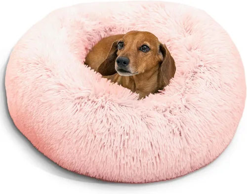 Miniatura 42 de Best Friends by Sheri - The Original Calming Donut - Cama calmante en forma de dona para perros y gatos - Pelo corto, gris, S, 23 x 23 pulgadas Gris