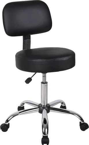 Miniatura 12 de Taburete médico Boss Office Products, cómodo, en color beige, Tela, Gris