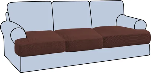 Miniatura 36 de H.VERSAILTEX Funda Elástica para Sillón Sofá con Cojín en Forma de T, Fundas de Cojín en T para Sala de Estar, Funda para Sillón Sofá, Funda