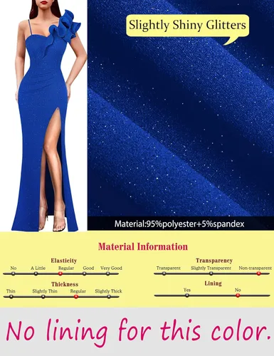Miniatura 7 de VFSHOW Vestido largo con volantes y tirantes para mujer, fruncido, formal, para graduación, boda, cuello en V, elegante, dividido, cóctel, noche
