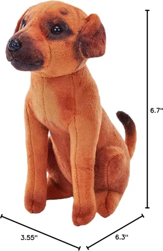 Miniatura 2 de Wild Republic Rescue Dog, Mutt, animal de peluche, con sonido, 5.5 pulgadas, regalo para niños, juguete de peluche, botellas de agua recicladas