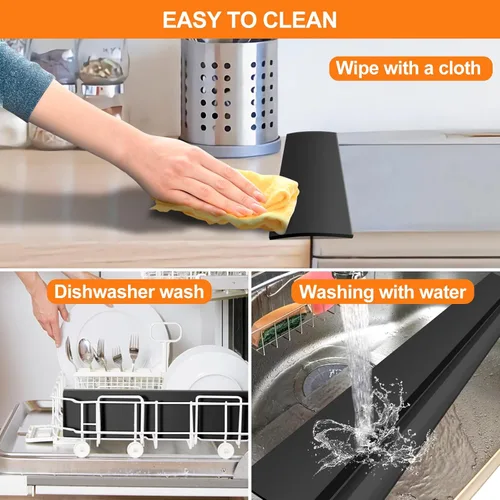Miniatura 5 de FLSEPAMB Cubiertas de silicona para huecos para estufas, paquete de 2 unidades resistentes al calor para rellenar huecos para horno, sellan huecos