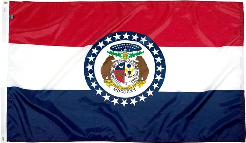 Miniatura 40 de FlagSource Bandera del estado de nailon de Iowa, fabricada en los Estados Unidos, 4 x 6 pies Iowa 4x6