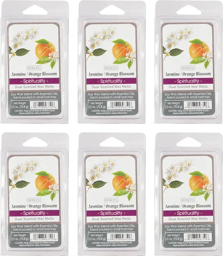 Miniatura 5 de Hosley Cubitos de cera perfumada de pan de nuez de plátano, juego de 6 a 2.5 onzas cada uno, vertidos a mano con aceites esenciales, compra al por