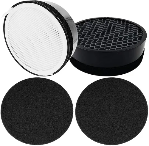 Dttery Juego de 2 filtros de repuesto para purificador de aire LV-H132, filtro HEPA verdadero, LV-H132-RF, compatible con purificador de aire Levoit