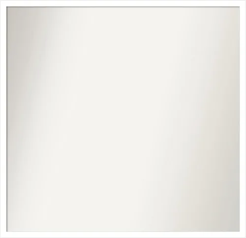 Miniatura 723 de Amanti Art Espejo de baño blanco para sobre el fregadero, 32 x 45 pulgadas, espejo de tocador rectangular blanco esbelto, marco de madera moderno