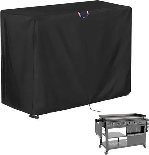 Miniatura 26 de Cubierta de parrilla de 48 pulgadas para parrilla Blackstone, cubiertas impermeables para exteriores para parrilla superior plana, cubierta