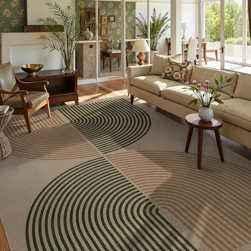 Miniatura 17 de Alfombra Moderna de Yute Fácil de Limpiar Arcoíris Lahome, 2x6 Alfombra de Pasillo Lavable para Cocina, Alfombras de Pasillo para Pasillos, Alfombra