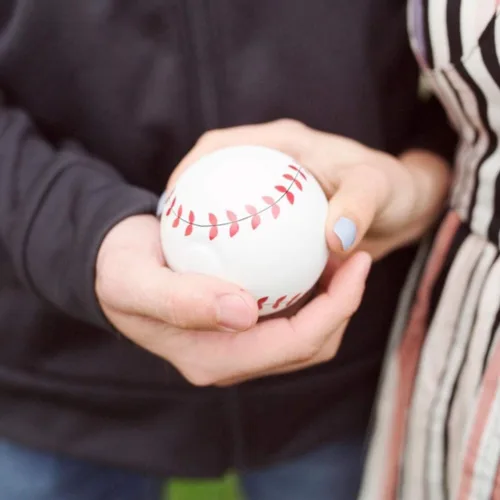 Miniatura 5 de Juego de béisbol para revelación de género, bolas azules y rosadas, explosivas con polvo, la mejor idea para niños o niñas, fiesta reveladora