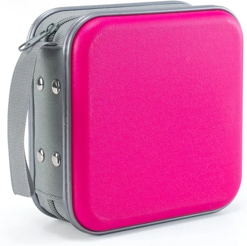 Miniatura 19 de LIOVODE Funda para DVD, estuche portátil para CD de 48 capacidades, almacenamiento de CD de plástico duro, organizador de cartera de DVD para Negro