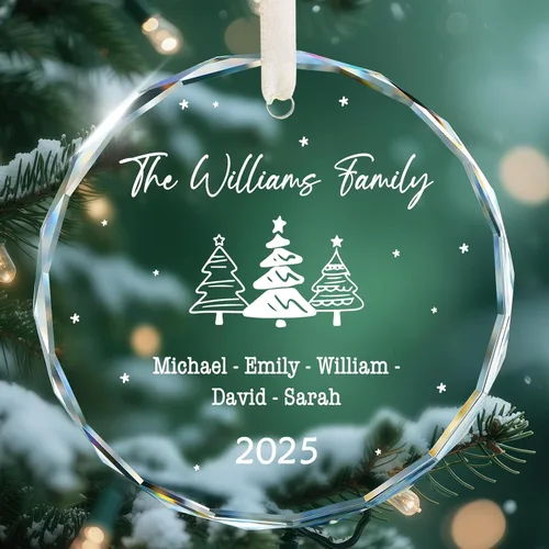 Miniatura 15 de Adornos con nombre de letra para árbol de Navidad, adornos de Navidad personalizados 2025, adornos de nombre inicial personalizados, decoraciones