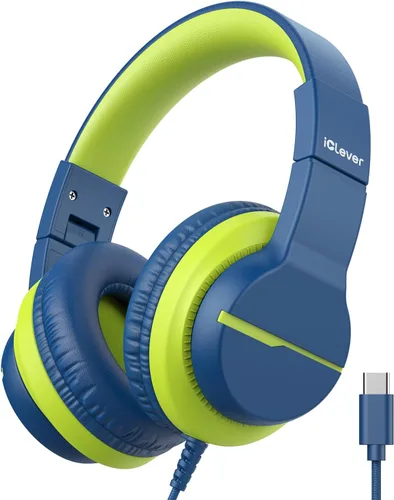 Miniatura 12 de iClever HS19S - Auriculares infantiles con micrófono, limitador de volumen seguro a 85 dBA, auriculares estéreo con orejeras para niños y niñas