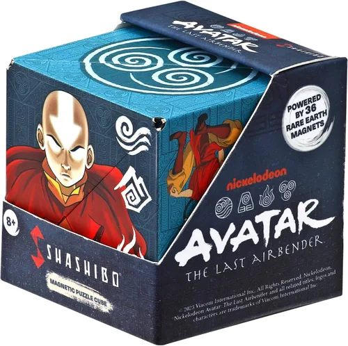 SHASHIBO Avatar The Last Airbender - Caja de cambio de forma, cubo magnético STEM que se transforma en más de 100 formas, descarga la aplicación