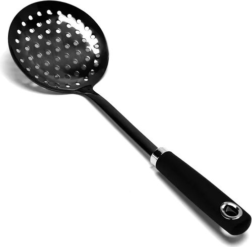 Miniatura 11 de Espátula ranurada de acero inoxidable, espátula de metal para sartenes de hierro fundido y acero inoxidable, espátula de cocina de borde fino