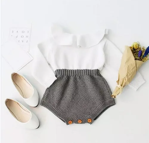 Miniatura 23 de ZAXARRA Suéter de bebé niña mameluco suéter de punto bordado flor sudadera mameluco ropa de otoño infantil