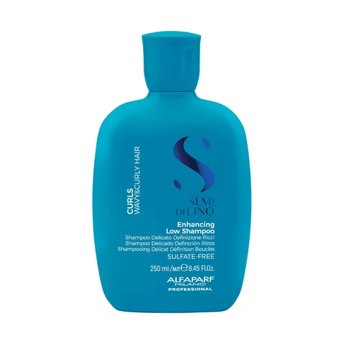 Alfaparf Milano Semi Di Lino - Champú sin sulfatos para cabello ondulado y rizado, hidrata y nutre, reduce el encrespamiento, protege contra la
