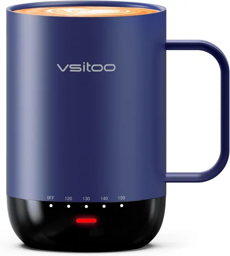 Miniatura 13 de Vsitoo S3 Pro - Taza de café autocalentable de 16 onzas con sensación automática que se calienta a 120-150 ℉ 2-4 Hour Battery, 5400mAh, IPX7