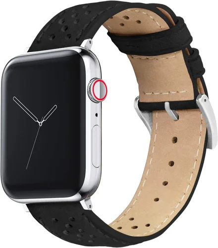 BARTON WATCH BANDS - Correas de reloj de cuero Horween compatibles con los modelos de Apple Watch - 1, 2, 3, 4, 5, 6, 7, 8, 9, 10, SE, Ultra y Ultra