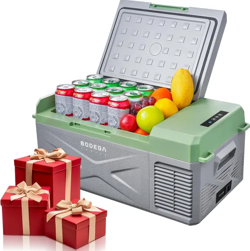 Miniatura 12 de BODEGACOOLER Refrigerador de 12 voltios para automóvil, enfriador eléctrico, congelador portátil con control por aplicación, capacidad de 32 cuartos