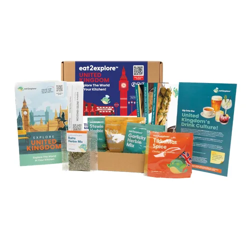 Miniatura 20 de eat2explore Kit de cocina global para adultos, recetas auténticas, especias esenciales y maridajes de bebidas, perfecto para citas nocturnas