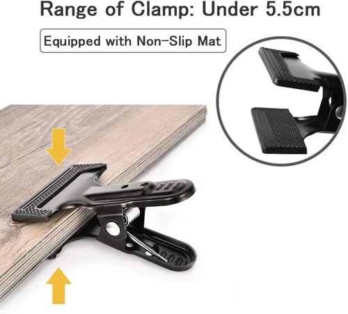 Miniatura 4 de Abrazaderas de resorte para telón de fondo, paquete de 2 clips resistentes de 4 pulgadas Soportes de fondo de fotografía, carpintería, proyectos