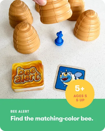 Miniatura 2 de SimplyFun Bee Alert - Un juego de emparejar para niños que pone a prueba tu memoria y paciencia mientras aprendes a tomar turnos - Juego educativo