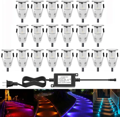 Miniatura 5 de Luces LED de cubierta de 0.7 pulgadas, luz de entrada de cubierta, muelle, camino, luz de carretera, decoración exterior e interior, iluminación