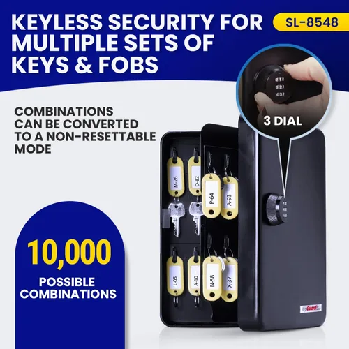 Miniatura 3 de KeyGuard armario para llaves con cierre de combinación, 48 ganchos, SL-8548