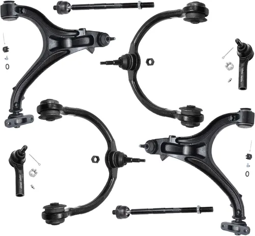 Miniatura 388 de Detroit Axle - Kit de brazos de control de extremo delantero de 8 piezas para Dodge Dakota 00-04, Durango 00-03, 4 brazos de control superior e
