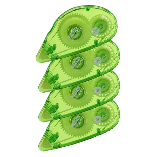 Miniatura 13 de Glue Runner - Rodillo de cinta adhesiva permanente de doble cara, 0.3 x 360 pulgadas, aplicador de rodillo adhesivo permanente, paquete de 12, rojo