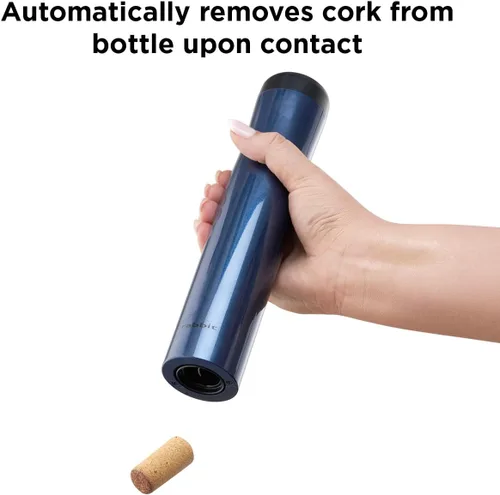 Miniatura 3 de Rabbit - Abrebotellas de Vino Eléctrico Automático con Sacacorchos, Recargable Azul marino