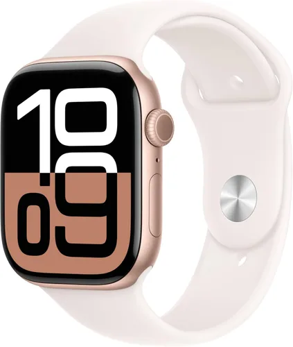 Miniatura 15 de Apple Watch Series 10 [GPS 42 mm] Smartwatch con caja de aluminio negro brillante y correa deportiva negra - M/L. Rastreador de fitness, aplicación
