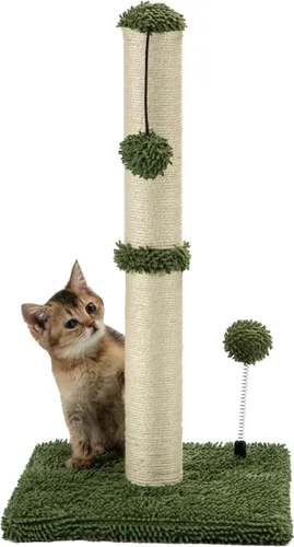 MECOOL Poste Rascador para Gatos Premium Basics Rascador de Gatitos Postes Rascadores de Sisal con Pelota Colgante de 22 pulgadas para Gatitos o