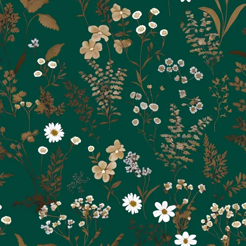 Miniatura 18 de Laatse Papel Tapiz de Hoja Azul/Dorada Despegar y Pegar Papel Tapiz Vintage Floral Oscuro Impermeable Autoadhesivo Removible Boho Papel de Pared
