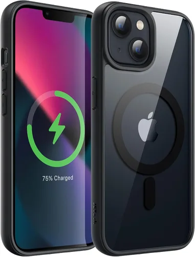 JETech Funda magnética para iPhone 13 mini de 5.4 pulgadas, compatible con MagSafe, a prueba de golpes, marco de TPU mate de color sólido, parte
