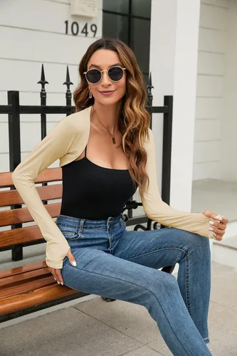 Miniatura 34 de Chal refrescante manga para brazo con agujero para los dedos, protección solar para mujeres y hombres para golf, equitación, conducción