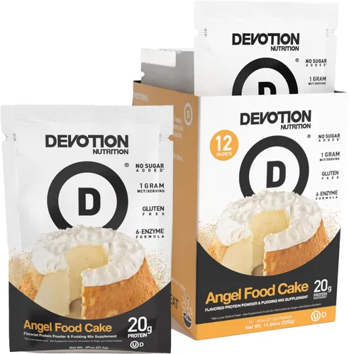 Miniatura 13 de Devotion Nutrition Brownie - Proteína en polvo para batidos, hornear, brownies, postres, 0.71 oz de aislado de suero y mezcla de caseína, sin azúcar