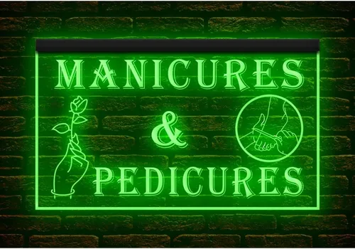 Miniatura 4 de 160055 Manicuras y pedicuras Cuidado de las uñas Salón de belleza Tienda abierta Decoración del hogar Pantalla LED Luz Neón Letrero