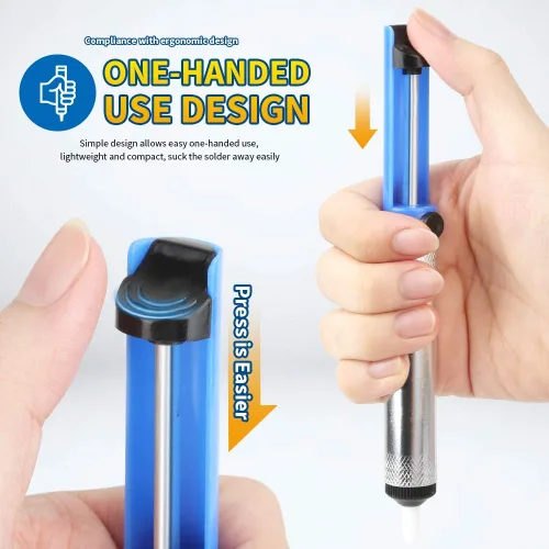 Miniatura 4 de Teenitor Soldadura Soldador Desoldador Bomba de Vacío Herramienta de Eliminación de Soldadura 3pcs/Pack Bomba de Desoldadura Herramienta de Soldadura