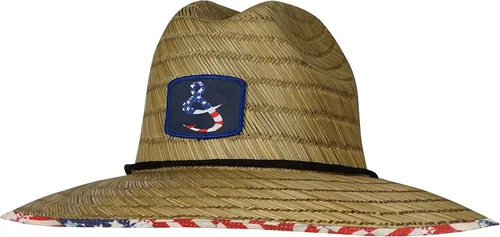 Miniatura 2 de Hook & Tackle American Lifeguard Pesca Stretch Fit Sombrero de paja