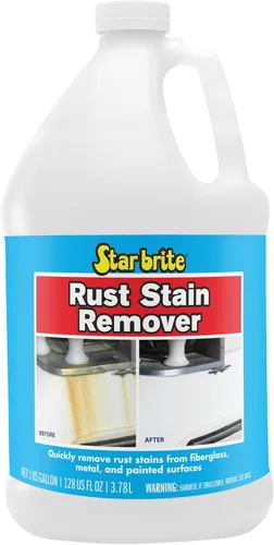 Star Brite Removedor de Manchas de Óxido - Limpia Fácilmente las Manchas de Corrosión de Fibra de Vidrio, Vinilo, Metal y Superficies Pintadas, 128