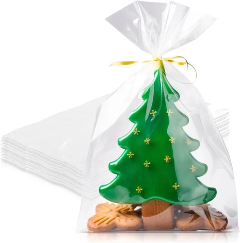 Miniatura 12 de Bolsas de polietileno transparentes con fuelle – 4 x 2 x 8 pulgadas, paquete de 1000 bolsas de plástico con fuelle lateral, a prueba de fugas