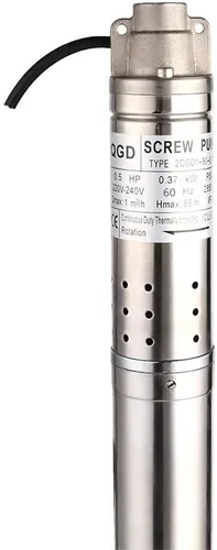 Miniatura 3 de Bomba de Pozo de Tornillo de Acero Inoxidable de 2 Pulgadas 220V/60Hz Bomba Sumergible para Pozo Profundo 0.5Hp 164 pies Bomba de Agua de Pozo 50mm