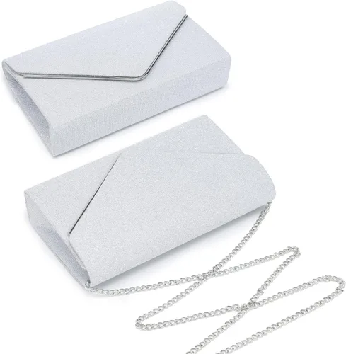 Miniatura 5 de Dasein Bolsos de mano brillantes para mujer, bolsos de noche, bolsos de boda, cóctel, graduación, fiesta, embragues