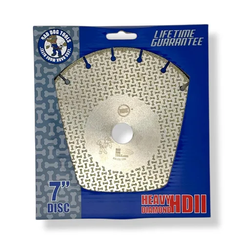 Miniatura 10 de Bad Dog Tools 4.5” Disco de brida Deux (HDII) de diamante para molienda *a ras*, lijado y corte. Uso en hierro, acero, latón, azulejo, piedra