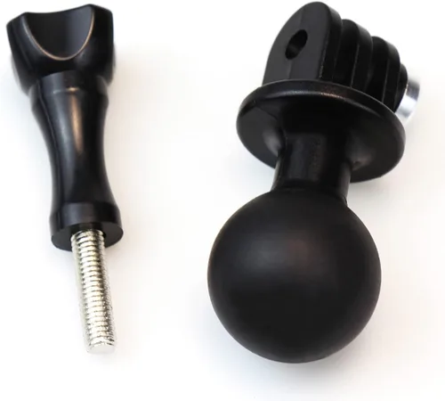 Miniatura 6 de QKOO Soporte de bola para GoPro Hero 13 12 11 10 9 8 7 6 5 4 3+ 3 Negro 2018 Max Session Fusion, Osmo Action, AKASO, SJCAM Cámara - Adaptador