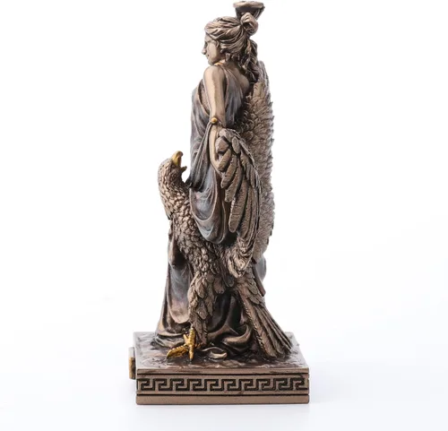 Miniatura 3 de Veronese Design Hebe - Figura de resina de la diosa griega de la juventud pintada a mano con acabado de bronce